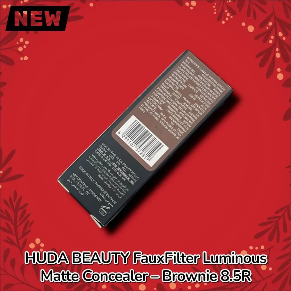 New HUDA BEAUTY FauxFilter Luminous Matte Liquid Concealer – Brownie 8.5R – Full